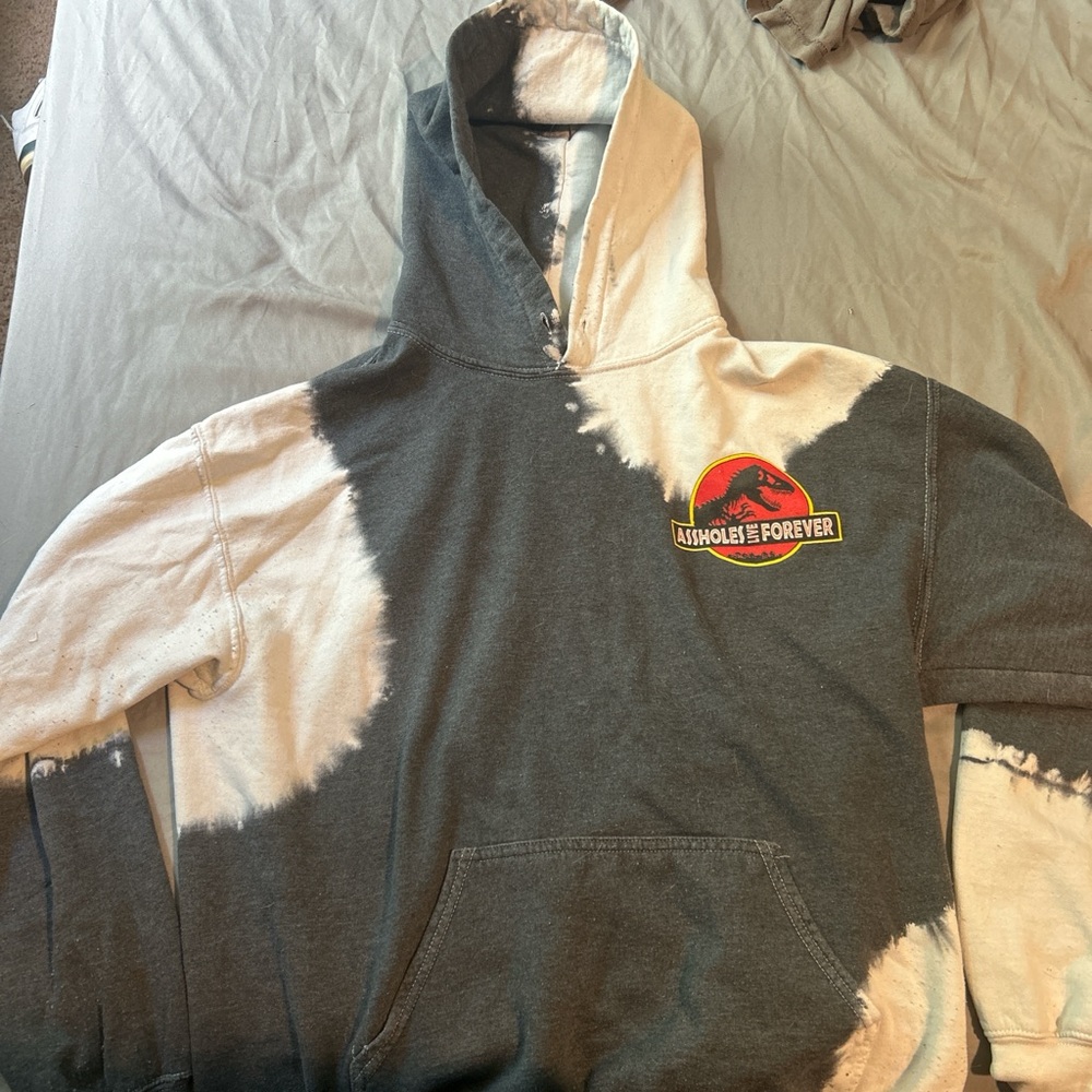 Graphic Black and White Hoodie